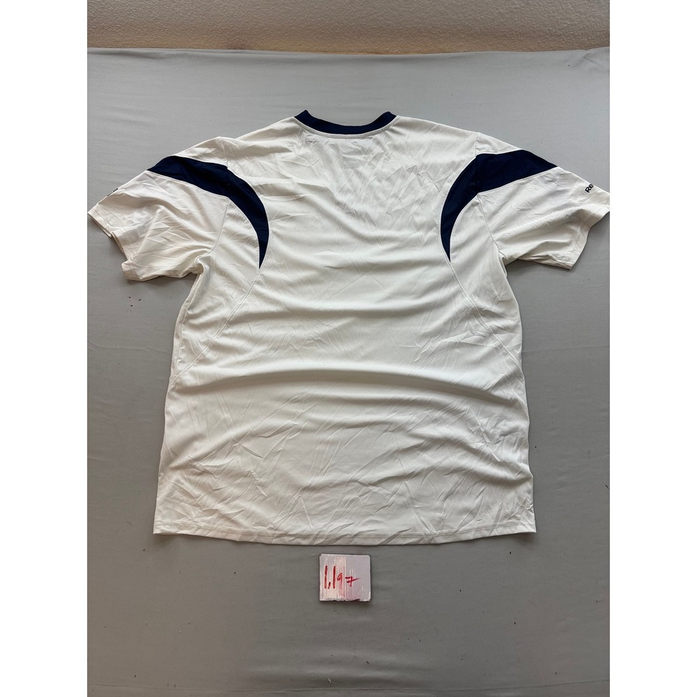 Reebok Dallas Cowboys NFL Football T-Shirt Mens XL White Navy Blue PlayDry Top - Picture 3 of 3